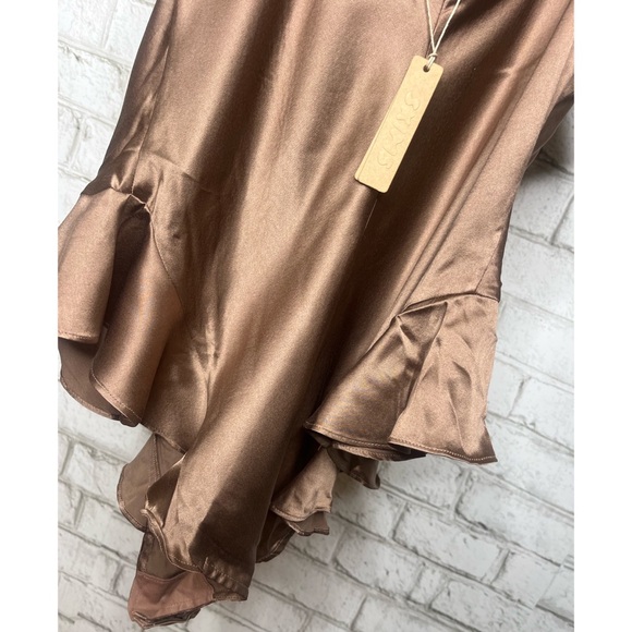 NWT Skims Silk Bronze Teddy Romper Lingerie - Picture 9 of 11
